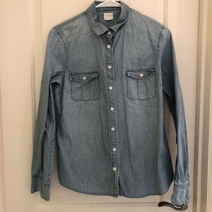 *SOLD* J Crew Denim Button Up